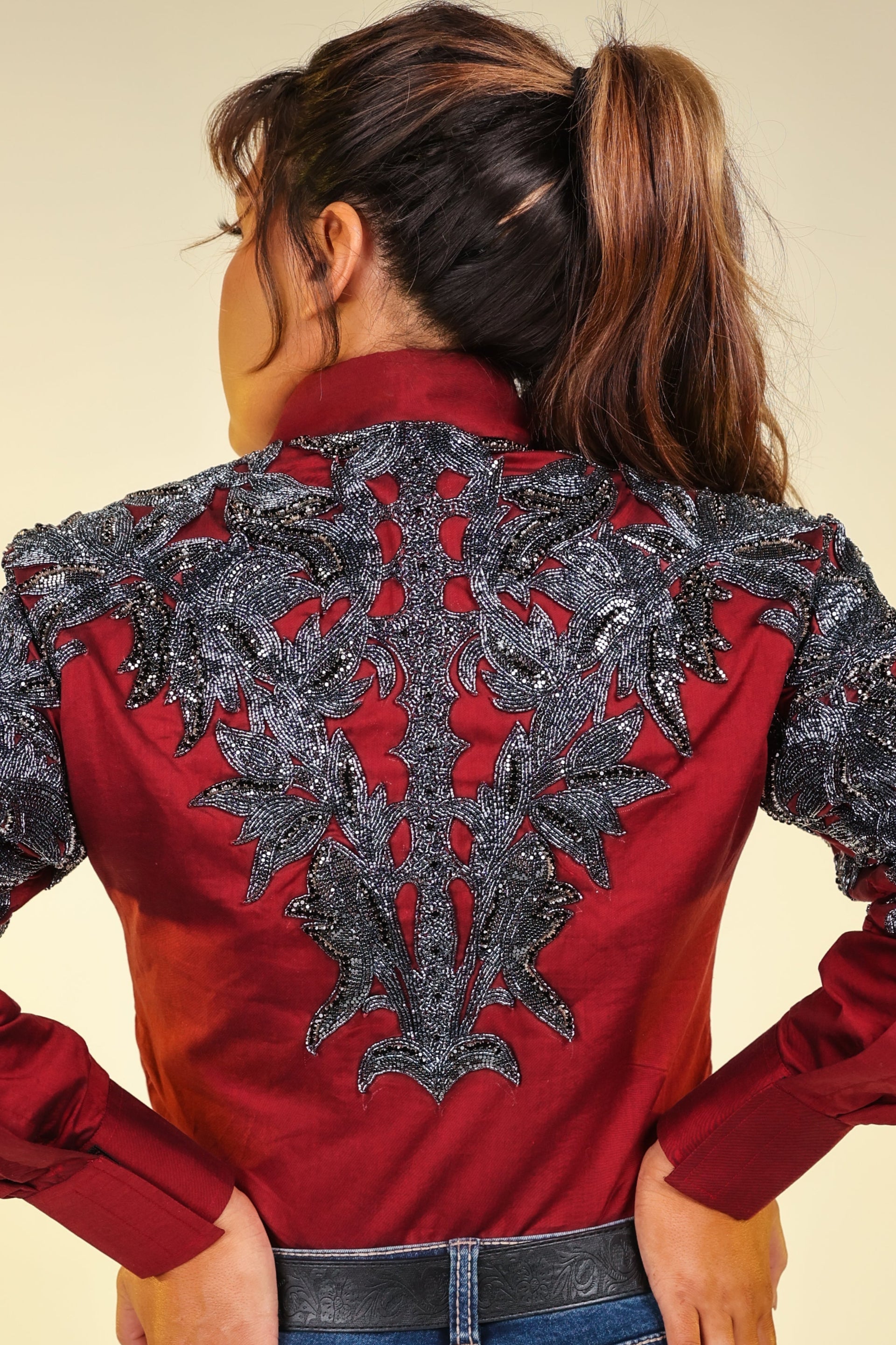 Red Gunmetal Show Shirt