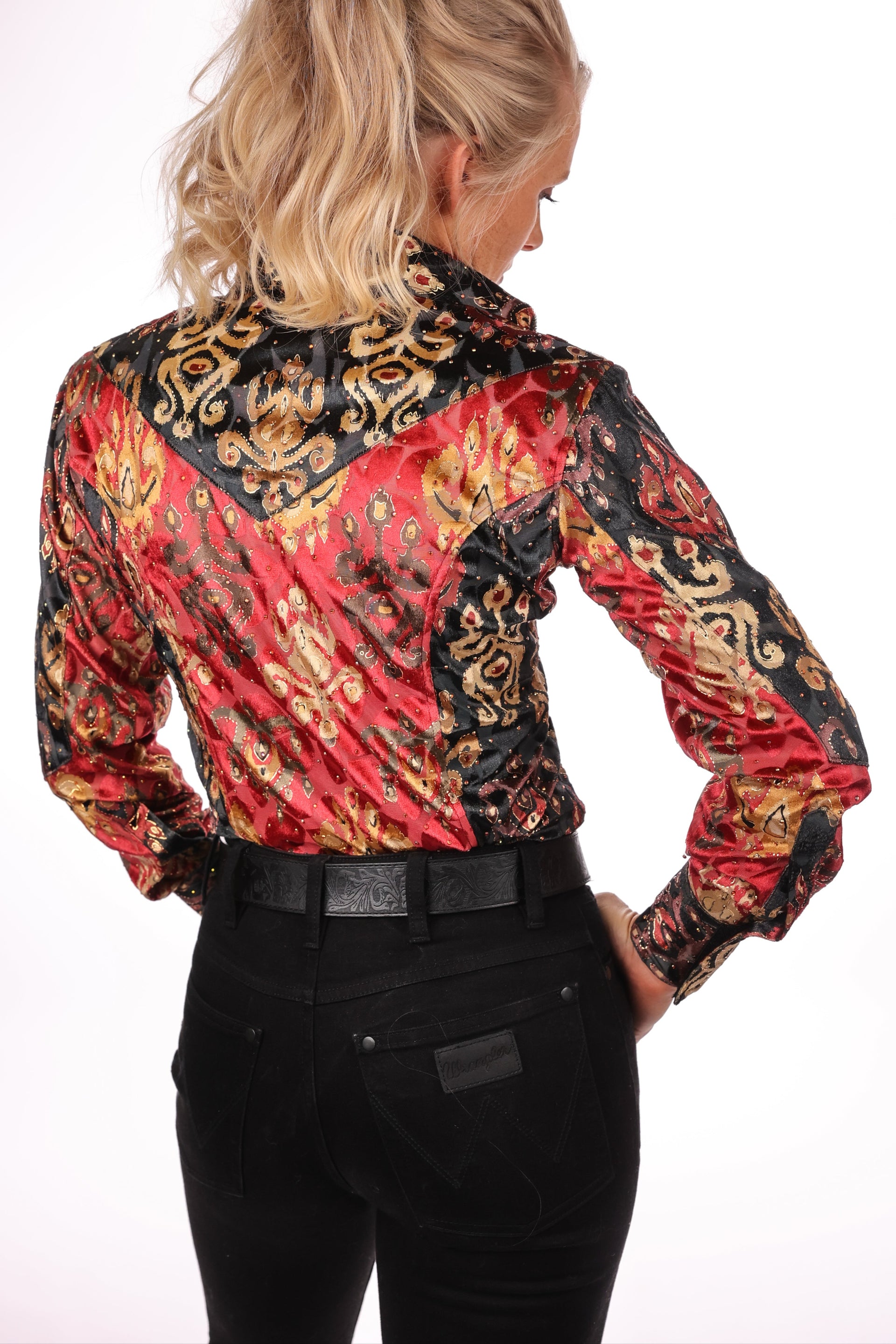 Velvet Western Performance Arena Show Shirt