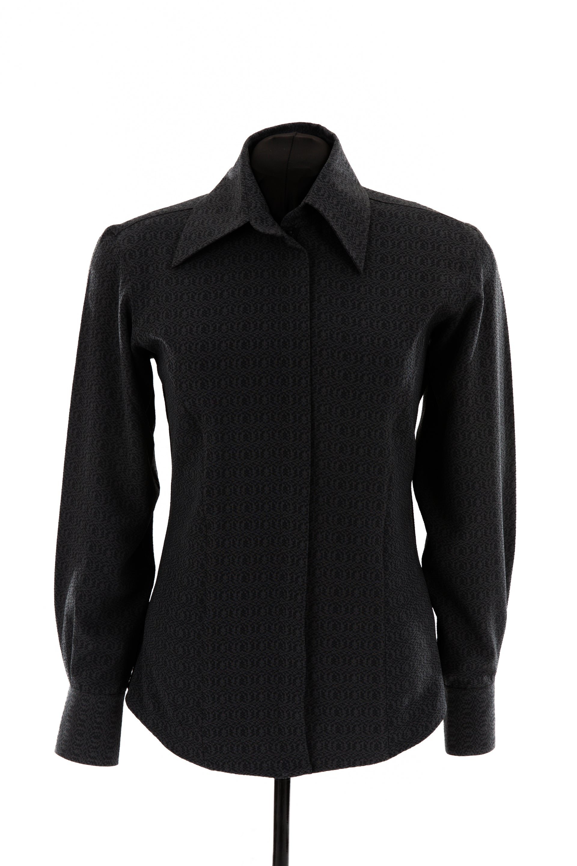 Geometric/Textured Show Blouse