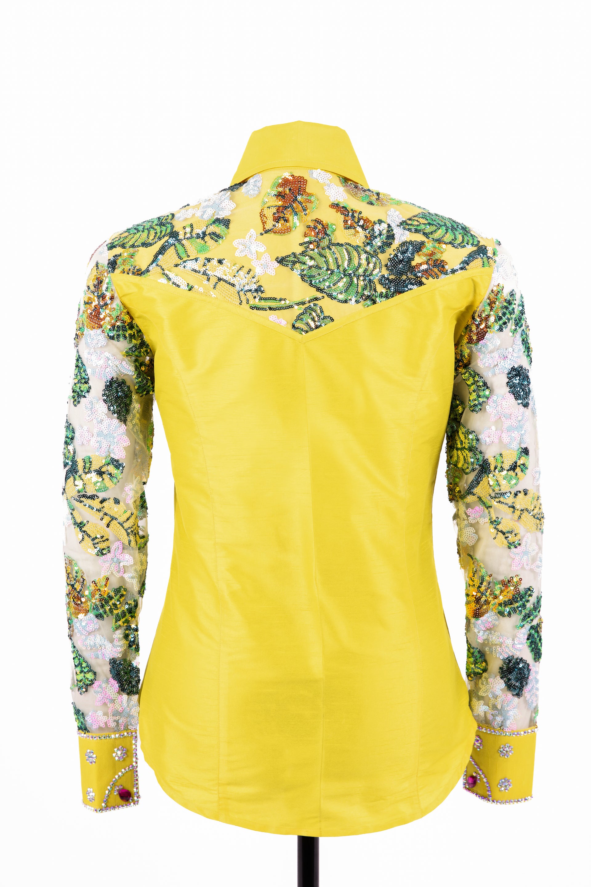 Jungle Lace Taffeta Show Blouse RS_001