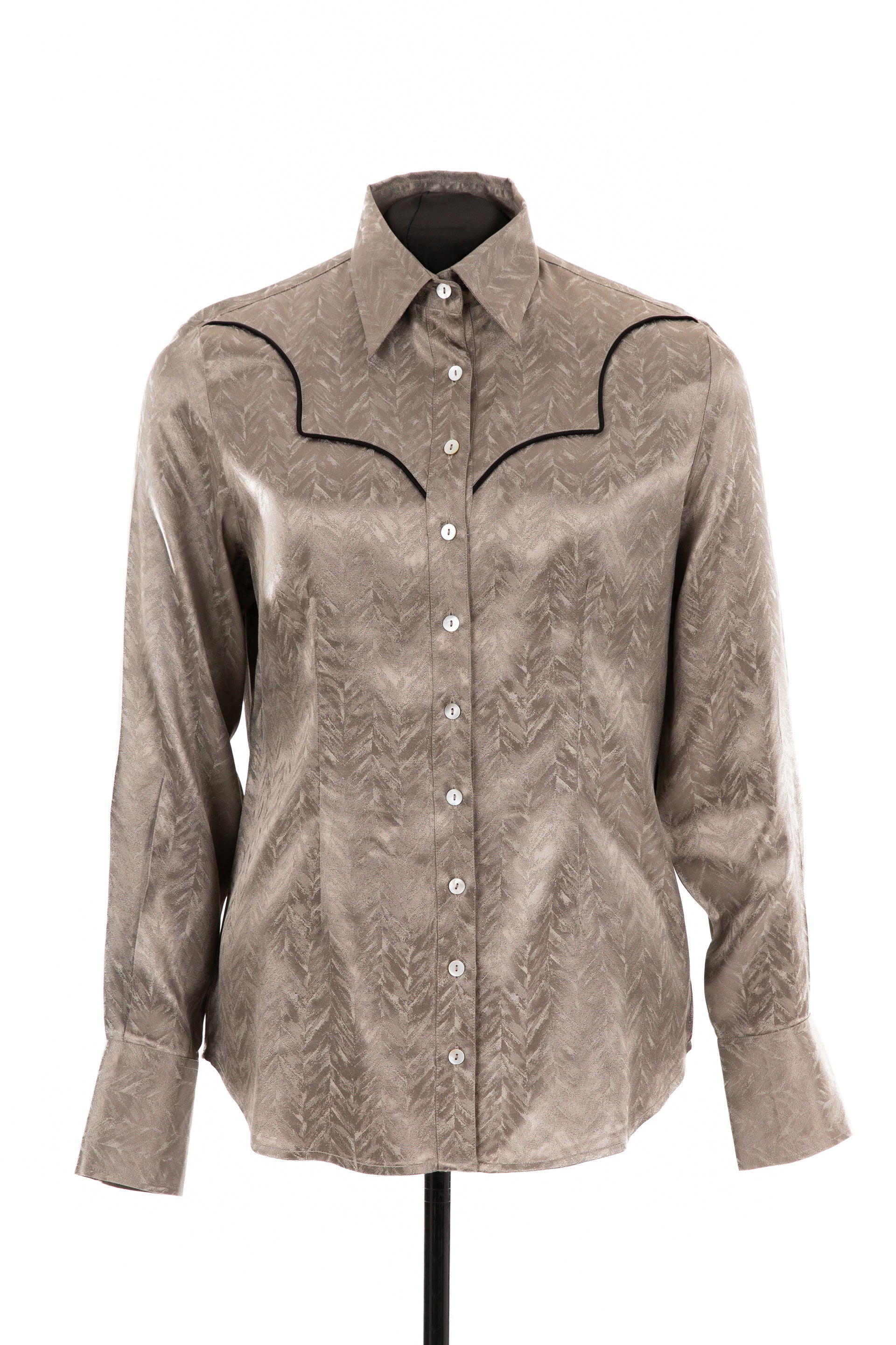 Chevron Satin Show Shirt