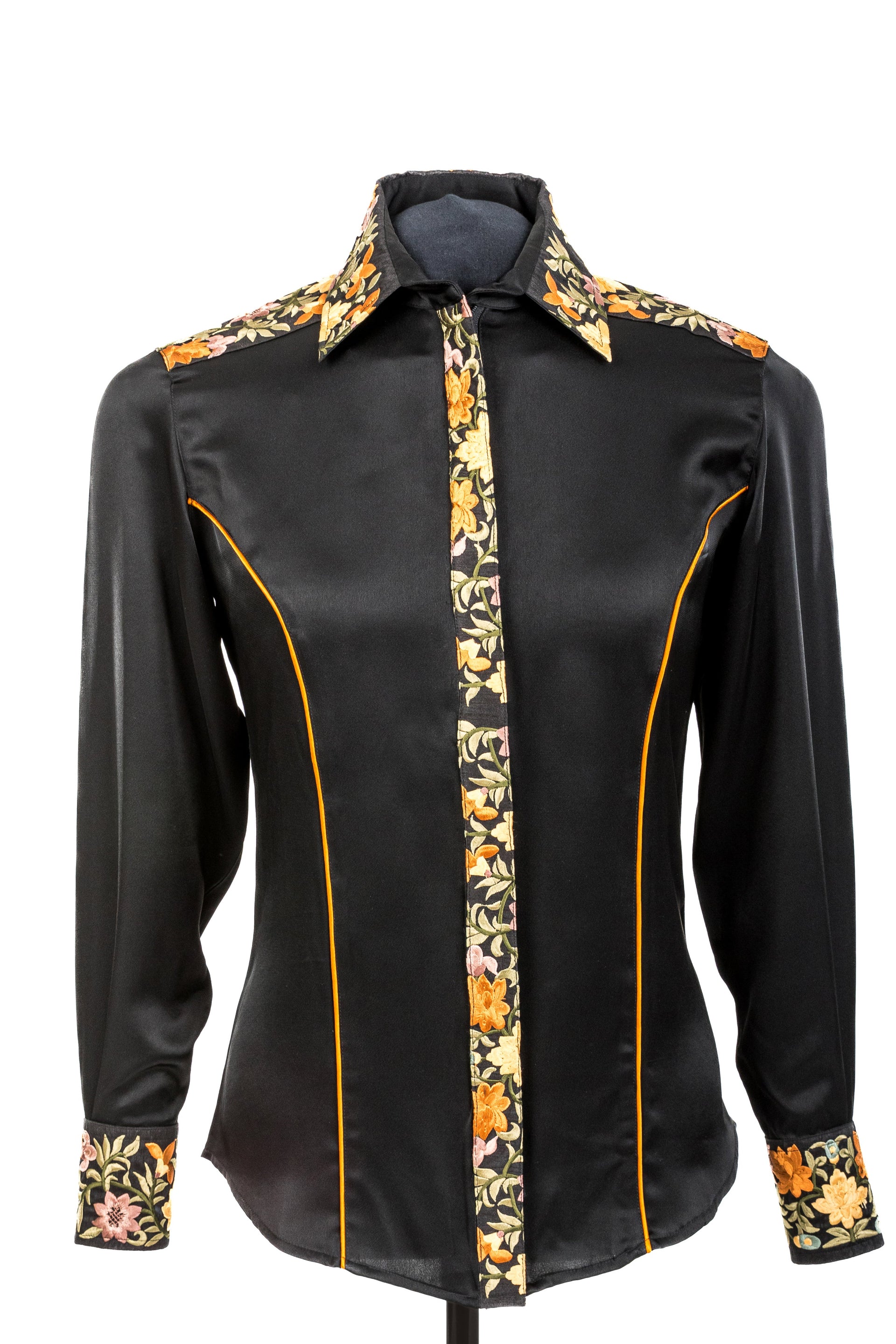 Embroidery & Pipping Show Blouse