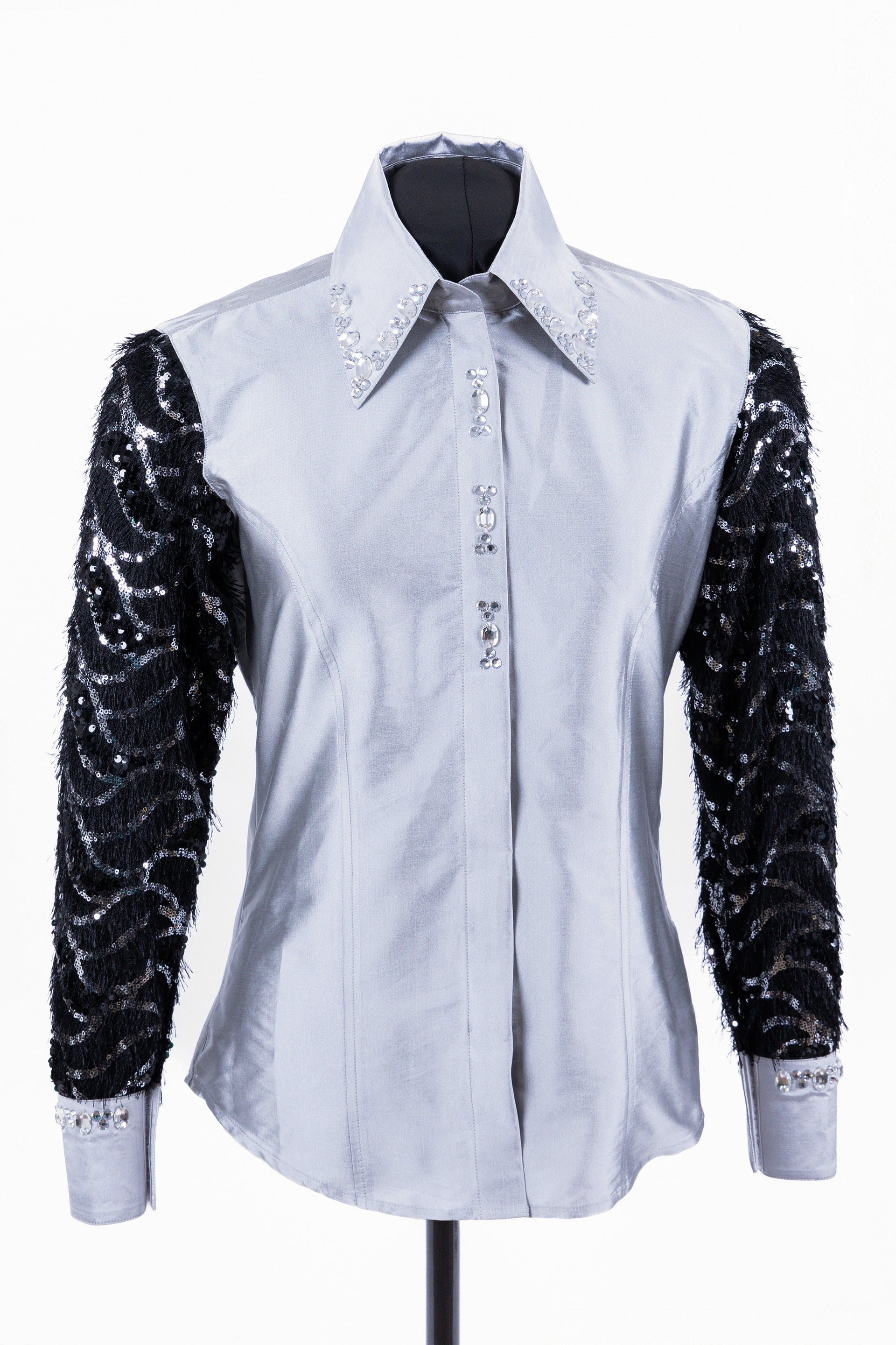 Fuzzy Lace Show Blouse RS_008