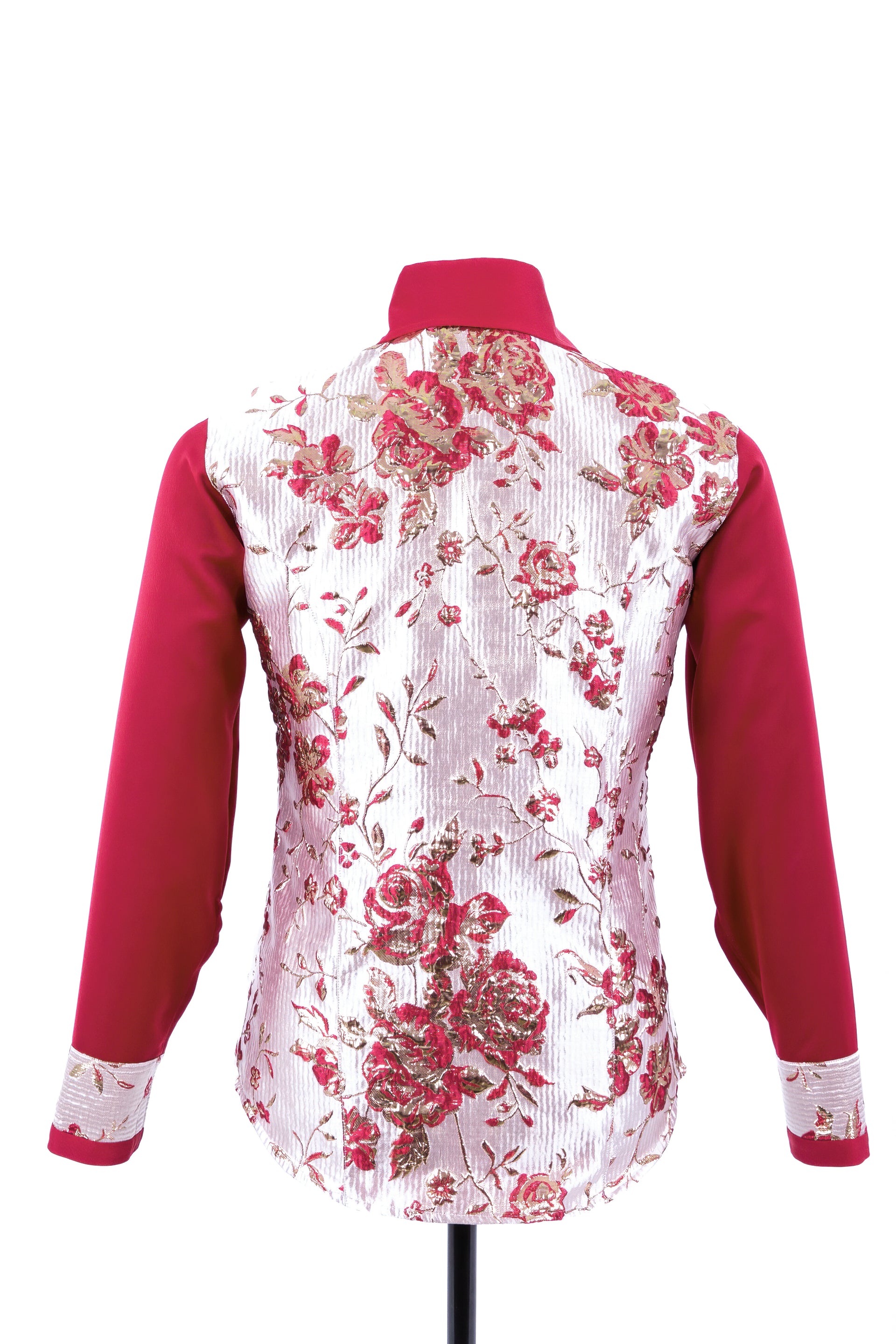 Metallic Rose Show Blouse RS_013