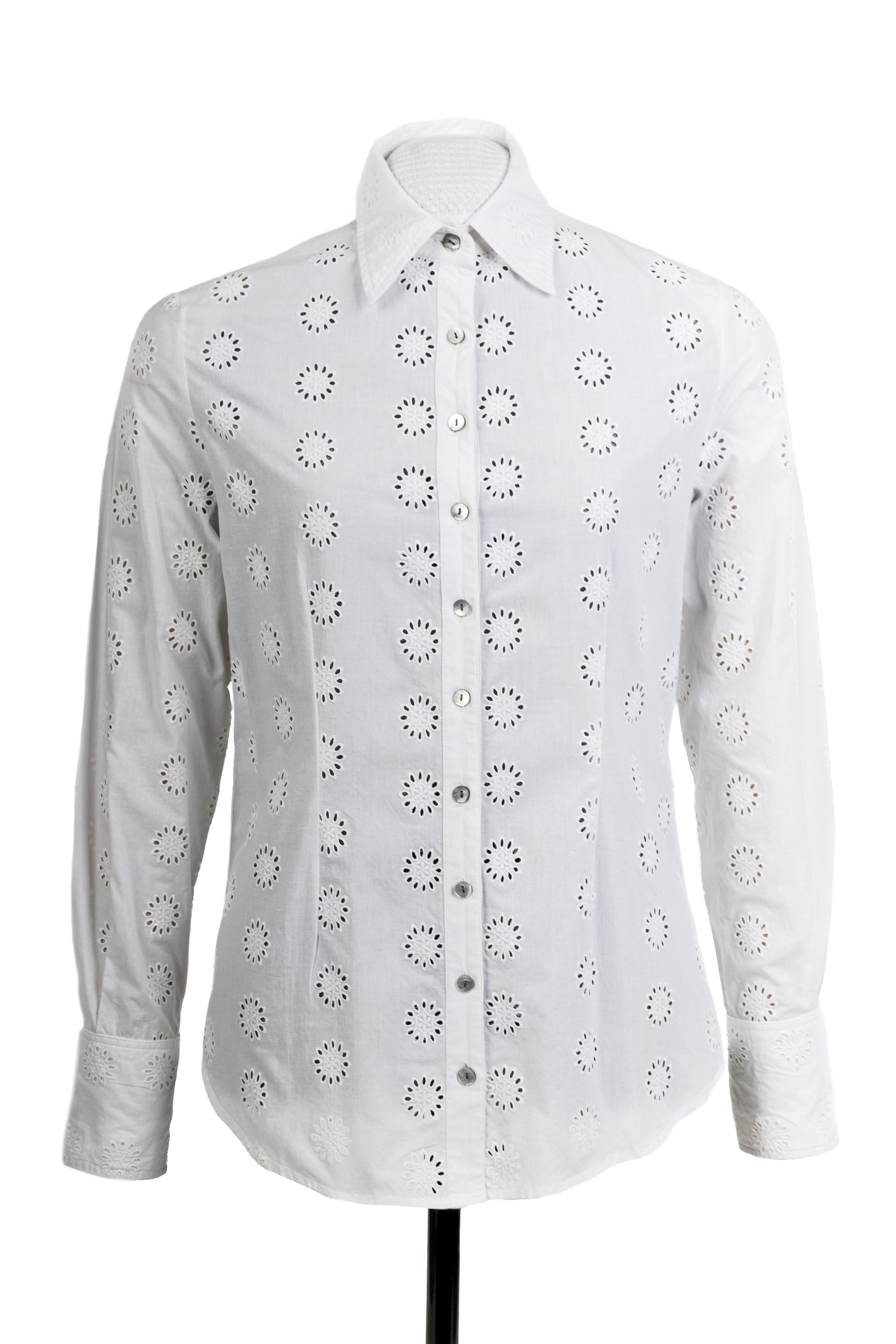 White Schiffli Shirt
