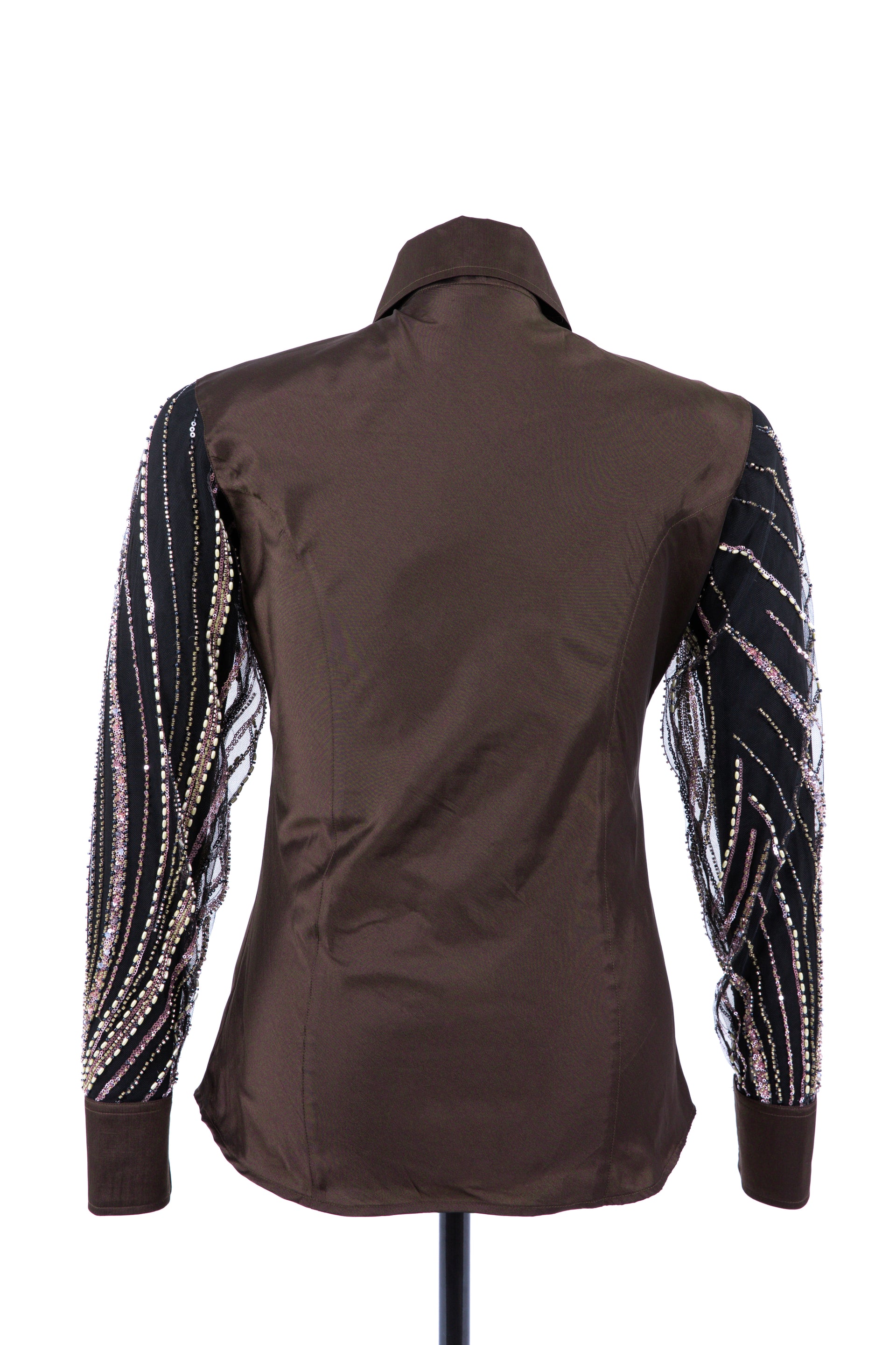 Wave Lace Taffeta Show Blouse