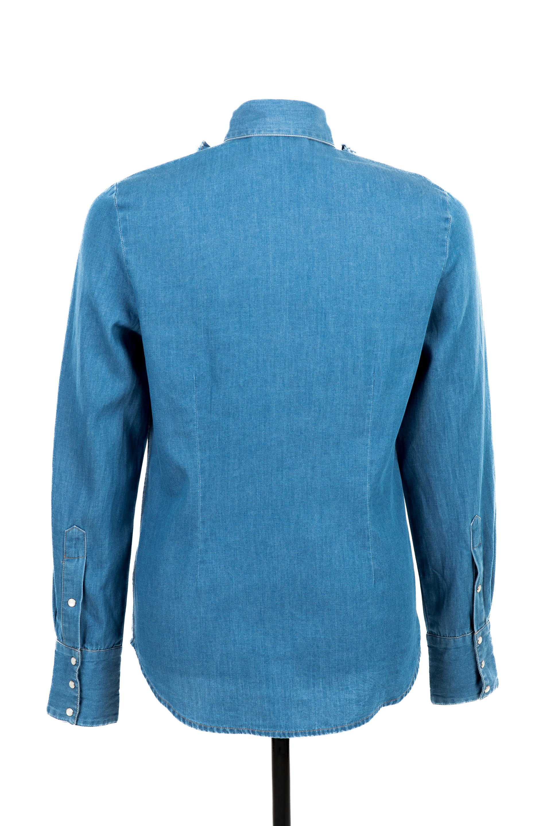 Denim U Ruffle Shirt